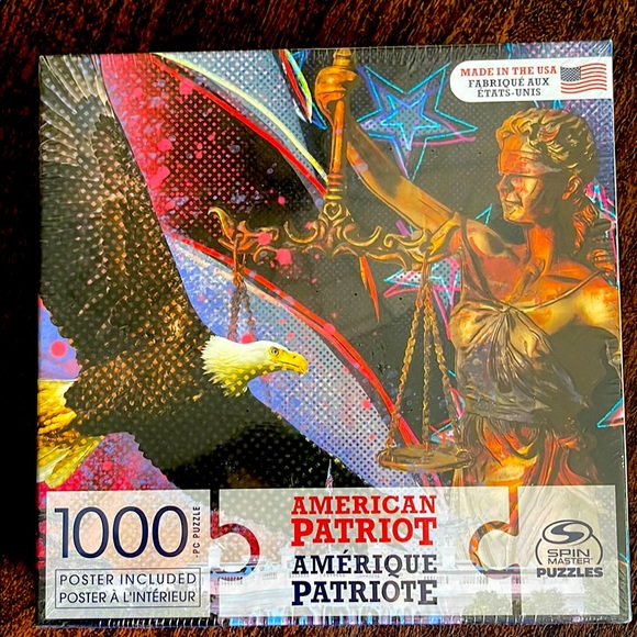 Endless Games Puzzle The Patriot – 1000 Teile, Ca. 48 X 66 Cm, Mit Adler & Flagge